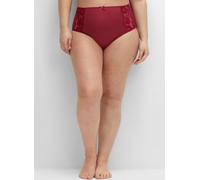 Taillenslip SHEEGO, Damen, Gr. 52, 1 Stk., rot (burgund), 85% Polyamid, 10% Elasthan, 5% Baumwolle, Unterhosen Taillenslip (50250247-52) burgund