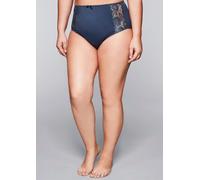 Taillenslip SHEEGO, Damen, Gr. 56, 1 Stk., blau (saphir), 85% Polyamid, 10% Elasthan, 5% Baumwolle, Unterhosen Taillenslip (38297060-56) saphir