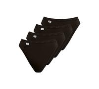 Sloggi Damen Unterhose Basic+ Tai , 4-Pack, 44, Schwarz