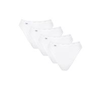 Taillenslip SLOGGI "Basic+", Damen, Gr. 44, weiß, Obermaterial: 95% Baumwolle, 5% Elasthan, unifarben, figurbetont, Unterhosen Taillenslip, weich, Baumwollmix, Multipack, elastisch (76775101-44) weiß