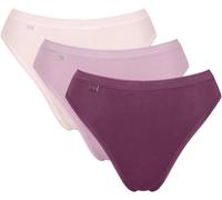 Taillenslip SLOGGI "Basic+ Tai", Damen, Gr. 44, bunt (multiple colours 13), Single Jersey, Obermaterial: 95% Baumwolle, 5% Elasthan, unifarben, körpernah, Unterhosen Taillenslip, mit hohem Beinausschn
