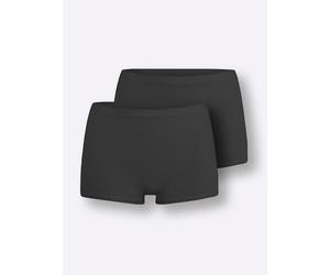 Taillenslip SLOGGI, Damen, Gr. 36, 2 Stk., schwarz, 88% Modal, 12% Elasthan, Unterhosen Taillenslip (20385133-36) schwarz