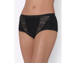 Taillenslip SLOGGI, Damen, Gr. 40, 4 Stk., schwarz, 95% Baumwolle, 5% Elasthan, Spitze:9% Elasthan, 20% Baumwolle, 71% Polyamid, Unterhosen Taillenslip (47747706-40) schwarz
