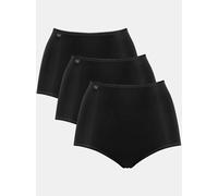 Taillenslip SLOGGI, Damen, Gr. 42, 3 Stk., schwarz, 88% Polyamid, 12% Elasthan, Unterhosen Taillenslip (87363963-42) schwarz