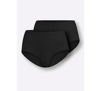 Taillenslip SLOGGI, Damen, Gr. 44, 2 Stk., schwarz, 88% Modal, 12% Elasthan, Unterhosen Taillenslip (95013407-44) schwarz