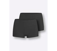 Taillenslip SLOGGI, Damen, Gr. 48, 2 Stk., schwarz, 88% Modal, 12% Elasthan, Unterhosen Taillenslip (20385133-48) schwarz