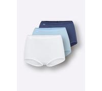 Taillenslip SLOGGI, Damen, Gr. 48, 3 Stk., weiß, 95% Baumwolle, 5% Elasthan, Unterhosen Taillenslip (66708304-48) weiß