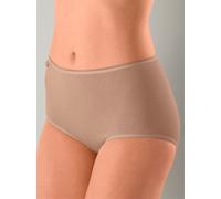 Taillenslip SLOGGI, Damen, Gr. 50, 3 Stk., beige, 96% Baumwolle, 4% Elasthan, Unterhosen Taillenslip (12720825-50) beige