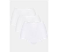 Taillenslip SLOGGI, Damen, Gr. 52, 3 Stk., weiß, 88% Polyamid, 12% Elasthan, Unterhosen Taillenslip (50322018-52) weiß