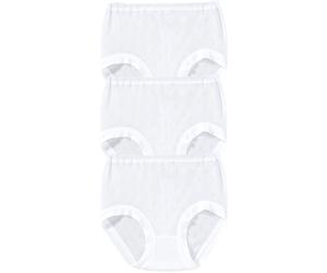 Taillenslip SPEIDEL "Nora", Damen, Gr. 40, weiß, Obermaterial: 100% Baumwolle, unifarben, körpernah, Unterhosen Taillenslip, elastisch, basic, ohne Schadstoffe, ohne Einschneiden, Baumwolle (88104956-