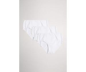 Taillenslip YSABEL MORA, Damen, Gr. L, weiß, Obermaterial: 90% Baumwolle, 10% Elasthan, körpernah, Unterhosen Taillenslip, Spitze, elastisch, weich, formend, Baumwollmix (29001721-L) weiß