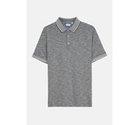 Tailliert (Slim-Fit) Polo-Shirt Druck Blau L (01.299580-0019-L)