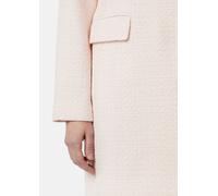 Taillierter Blazermantel aus strukturiertem Tweed pink 38