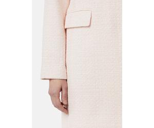 Taillierter Blazermantel aus strukturiertem Tweed pink 40