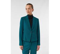 comma Slim Fit Blazer mit Paspeltaschen in Petrol, Größe 36