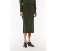 Taillierter Strickrock aus Viskosemix olive 38