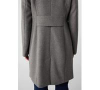 Taillierter Wollmix-Mantel mit Stehkragen grau 42
