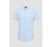Tailored Fit: Feines Kurzarm-Hemd aus hochwertigem Baumwollstretch 38 blau 2160379.5061.38