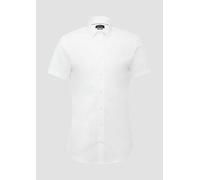 Tailored Fit: Feines Kurzarm-Hemd aus hochwertigem Baumwollstretch 38 weiß 2160379.0100.38