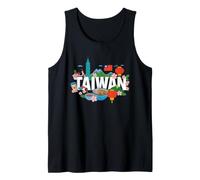Taipei City Night Market Food Lover Funny Taiwan Tank Top