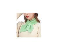 TAITUS Winter-Kreuzhals-Volltonfarbe-Damen-Strickschal, gestrickter kleiner quadratischer Schal, modischer kurzer Damen-Schal (green,One Size)