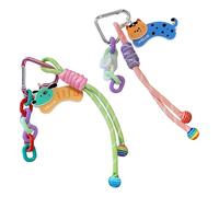 TAIZER Schlüsselanhänger,2 Stück Schlüsselband Kurz,Bag Charm,Taschenanhänger Damen,Schlüsselanhänger Frauen Mit Niedlichem Kätzchen-Welpen-Anhänger Geschenk für Frauen