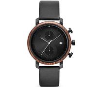 TAKE A SHOT - Chronograph Holz-Uhr für Herren, Walnussholz-Gehäuse, Datum, Stoppuhr, Saphir Ø 43 mm - Charles