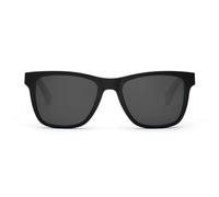 TAKE A SHOT Holz Sonnenbrille Eckig für Herren im sportlichen Design mit UV Schutz Schwarz (Schwarz/Walnuss/Grau)