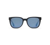 TAKE A SHOT Holz Sonnenbrille Eckig für Herren und Damen Schwarz (Schwarz/Kirsche/Blau)