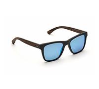 TAKE A SHOT Sonnenbrille Clever Hans - Walnuss schwarz/braun (walnut/blue mirrored/black matt)