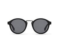 TAKE A SHOT Sonnenbrille Herren Holz Schwarz Gläser Grau, Silber Metall, UV400, Schwarzer Rahmen - Holz-Sonnenbrille NOX 2.0