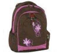 Take it Easy Schulrucksack Berlin Beauty Flower braun/pink