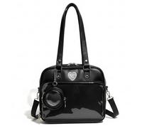 Takingup Ita Bag Umhängetasche, Ita Bag Umhängetasche aus PU-Leder mit durchsichtiger Fronttasche, japanisch, mit verstellbarem Riemen