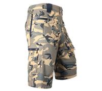 Taktische Cargo-Shorts für Herren, Baumwolle, Camouflage, Militär, Outdoor, Wandern, Walking, Arbeit, Shorts mit Reißverschlusstaschen, entspannte Passform, 3/4-Länge, Kampfhose, mehrere Taschen