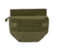 Taktische Drop Down Pouch Dark Coyote • Plattenträger-Zusatztasche (Dangler) • Molle- & Klett-Zubehörtasche • EDC Utility Pouch für Westen & Rucksäcke