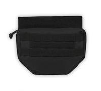 Taktische Drop Down Pouch Dark Coyote • Plattenträger-Zusatztasche (Dangler) • Molle- & Klett-Zubehörtasche • EDC Utility Pouch für Westen & Rucksäcke