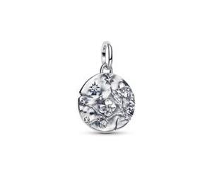 Talisman Medaillon-Charm Kirschblüte, Sterlingsilber