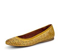 Tamaris 1-1-22107-24 Leder, Damen Geschlossene Ballerinas, Gelb (Sun 602), 39 EU (6 UK)
