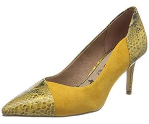 Tamaris 1-1-22401-34 Leder, Damen Pumps, Gelb (Saffron Comb 691), 38 EU (5 UK)