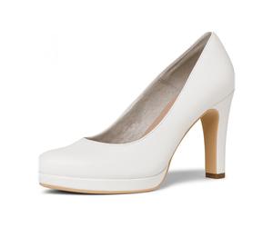 Tamaris 1-1-22426-25/137 WHITE MATT Klassische Pumps HW 20/21 für Damen, weiß, Größe 40 EU