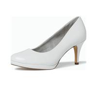 Tamaris 1-1-22444-25/123 WHITE PATENT Klassische Pumps HW 20/21 für Damen, weiß, Größe 41 EU