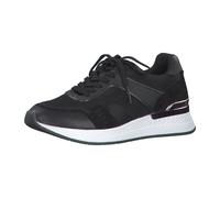 Tamaris 1-1-23710-26/033 BLACK/LT.GOLD Sportliche Schnürer FS 2021 für Damen, schwarz, Größe 38 EU