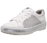 Tamaris 1-1-23712-22 129, Damen Sneaker, Weiß (WHT/SILVER LEA 129), 41 EU (7.5 UK)