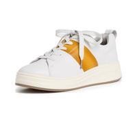 Tamaris 1-1-23713-24/124 WHITE/SAFFRON Sportliche Schnürer FS 2020 für Damen, weiß, Größe 38 EU