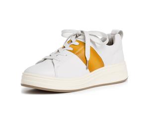 Tamaris 1-1-23713-24/124 WHITE/SAFFRON Sportliche Schnürer FS 2020 für Damen, weiß, Größe 38 EU