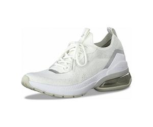 Tamaris 1-1-23715-25/115 SILVER WHITE Sportliche Schnürer HW 20/21 für Damen, weiß, Größe 36 EU