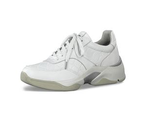 Tamaris 1-1-23720-25/154 WHITE EMBOSS Sportliche Schnürer HW 20/21 für Damen, weiß, Größe 36 EU