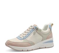 Tamaris 1-1-23721-42-895 Damen Sneaker Low Synthetik blau/beige/weiß blau/beige/weiß