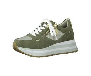 Tamaris 1-1-23742-26/708 OLIVE COMB Sportliche Schnürer FS 2021 für Damen, grün, Größe 37 EU