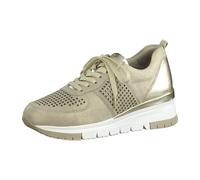 Tamaris 1-1-23745-26/961 SILVER/PUNCH Sportliche Schnürer FS 2021 für Damen, beige, Größe 37 EU